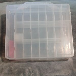 White Rectangular Storage Organizer with Hinged Lid